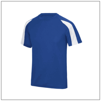 Contrast Cool T JC003 Royal blue - Arctic white.
