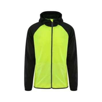 Cool Contrast Windshield Jacket JC062 - electric yellow Jet black