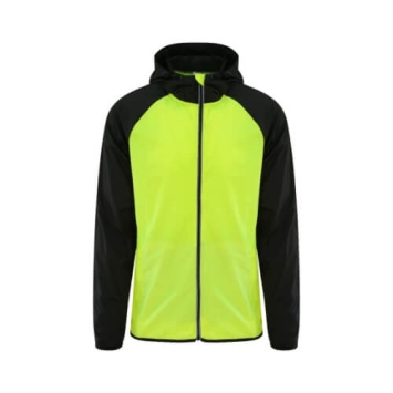 Cool Contrast Windshield Jacket JC062 - electric yellow Jet black