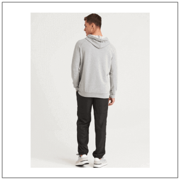 Cool Fitness Hoodie JC052 model achterkant