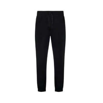 Crater Recycled Jogpants EA070 in Black – comfortabele uniseks jogpants van gerecycled katoen en polyester, met elastische ta