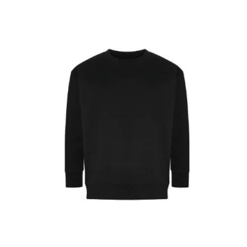 Crater Recycled Sweatshirt EA032 Black.