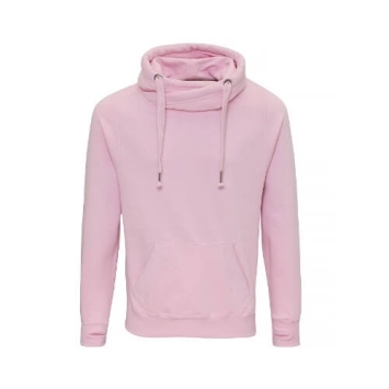 Cross Neck Hoodie JH021 Baby Pink