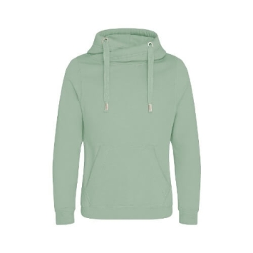 Cross Neck Hoodie JH021 Dusty Green