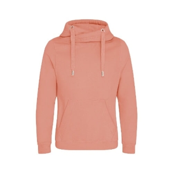 Cross Neck Hoodie JH021 Dusty Pink