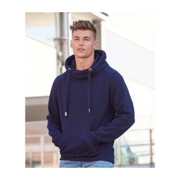 Cross Neck Hoodie JH021 - Oxford Navy Model