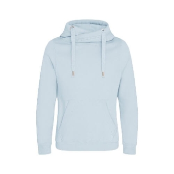 Cross Neck Hoodie JH021 - Sky Blue