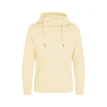 Cross Neck Hoodie JH021 - Vanilla Milkshake