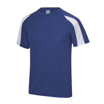 Kids Contrast Cool T JC003J - Royal blue-Arctic white