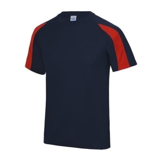 Dri-fit Contrast Cool T JC003 - French Navy - Fire Red.