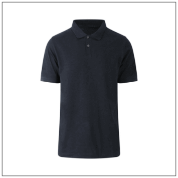 Etosha Organic Poloshirt EA011 van AWDis Ecologie in zwart – uniseks polo van 100% biologisch katoen.