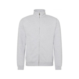 Fresher Full Zip Sweater JH047 - Heather Grey