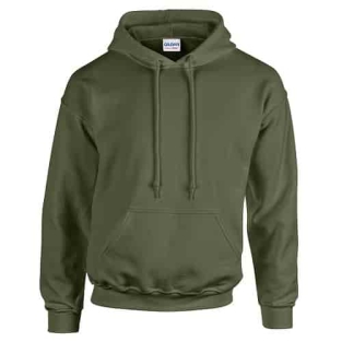 gildan hoodie military green