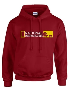 National Pornographic hoodie cardinal-red