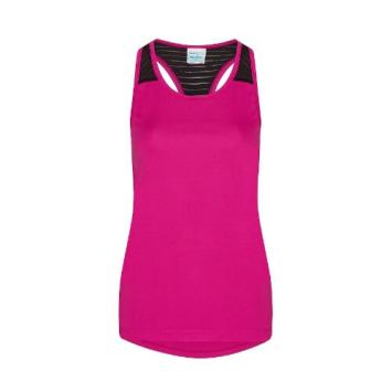 Girlie Cool Smooth Workout Vest JC027 - Hot pink