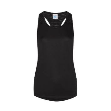 Girlie Cool Smooth Workout Vest JC027 - Jet black