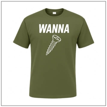 Groen Wanna Screw t-shirt van BBshirts