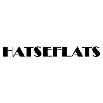 Hatseflats print zwart