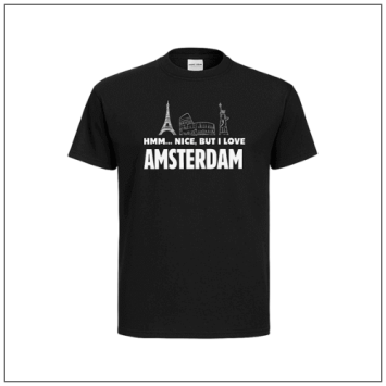 Hmm nice, But i love Amsterdam zwart t-shirt van BBshirts