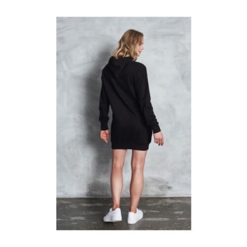 Hoodie Dress JH015 Jet Black - achterkant