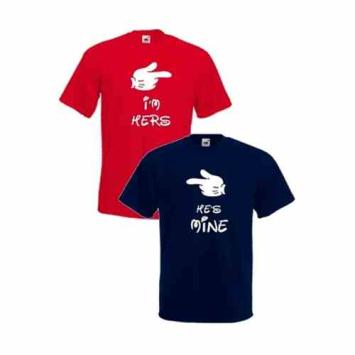 Im hers Shes mine koppel t-shirts
