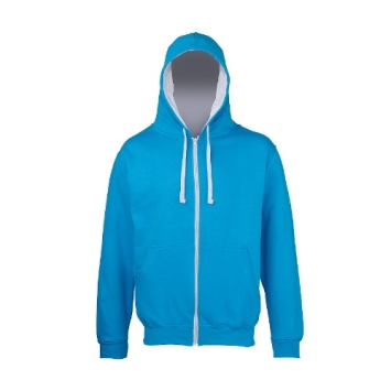 Varsity Zoodies JH053 - Sapphire blue Heather grey.