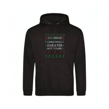 Kerst hoodie - 404-error christmas sweater not found.