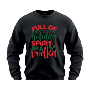 Kersttrui Full of Holiday Spirit aka Vodka.