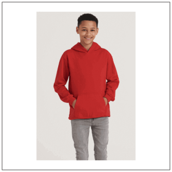 Kids hoodie JH001J model voorkant