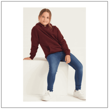 Kids hoodie JH001J model op kubus