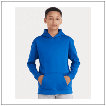 Kids Sports Polyester Hoodie JH006J model voorkant