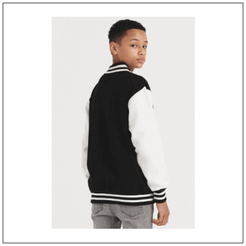 Kids Varsity Jacket JH043J - model achterkant