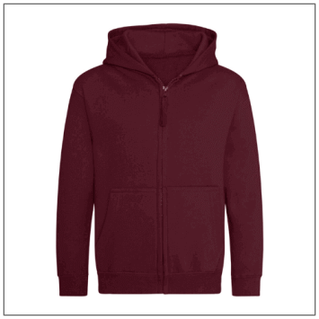 AWDis Kids Zoodie JH050J - Burgundy.