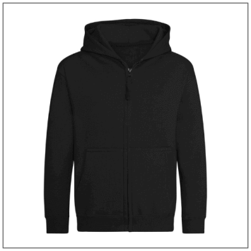 AWDis Kids Zoodie JH050J - Deep Black.