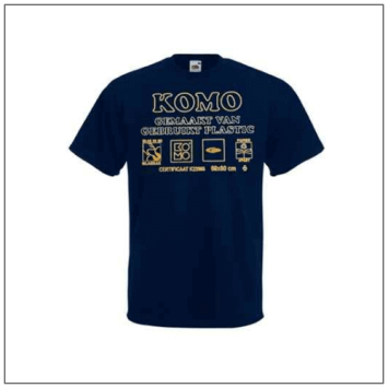 Komo bedrukt op een t-shirt van bbshirts