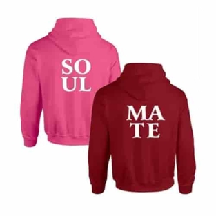 Koppel hoodies Soul Mate achterkant