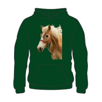 Paard bedrukt op hoodie.