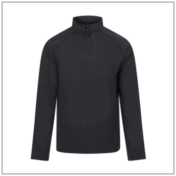 Lightweight Active 1/4 Zip JC230 -Jet Black.