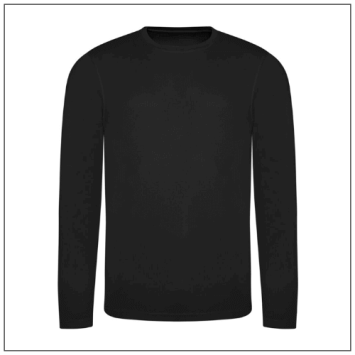 Long Sleeve Cool T JC002 - Jet black.
