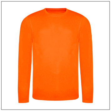 Long Sleeve Cool T JC002 - Electric orange.