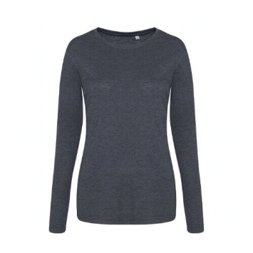 Long Sleeve Womens TRI-BLENDT T JT002F - Heather charcoal