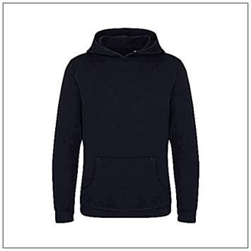 Lusaka Sustainable Hoodie EA040 Black.