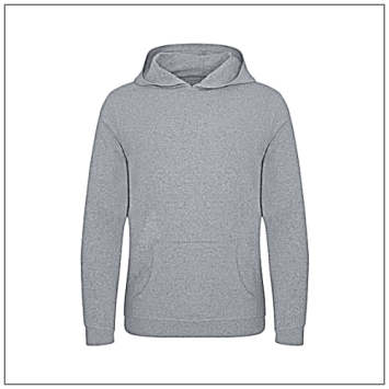 Lusaka Sustainable Hoodie EA040 Heather grey.