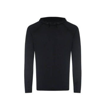 Men's Cool Cowl Neck Top JC037 - Black