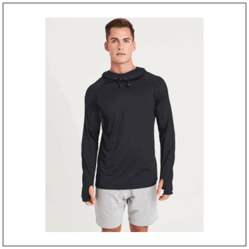 Men's Cool Cowl Neck Top Jc037 model voorkant