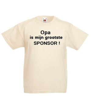 Opa is mijn grootste sponsor baby t-shirt