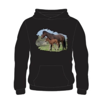 Paard met veulen hoodie.