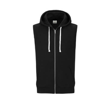 Sleeveless Zoodie JH057 - Jet Black