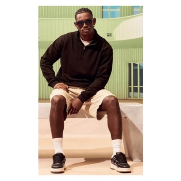 Sophomore 1/4 Zipp Sweat JH046 - model.