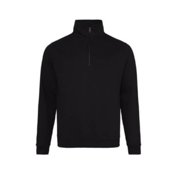 Sophomore 1/4 Zip Sweater JH046 - Deep black